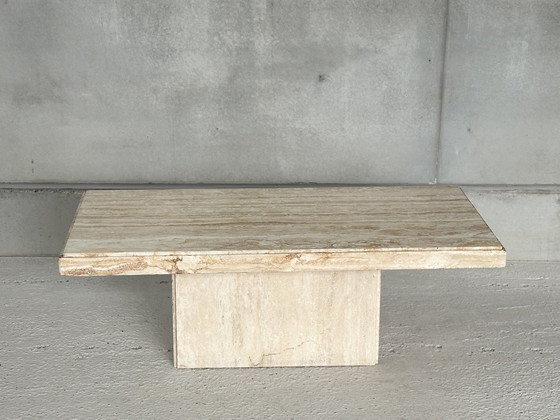 Image 1 of Vintage travertine coffee table