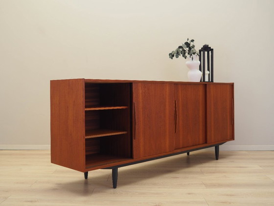 Image 1 of Teakhouten dressoir, Deens ontwerp, jaren 70, fabrikant: Denemarken