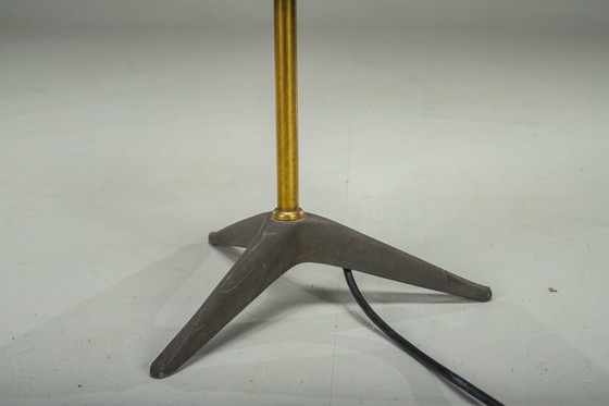 Image 1 of Lampadaire vintage en filigrane avec abat-jour en fibre de verre, Allemagne, années 1950