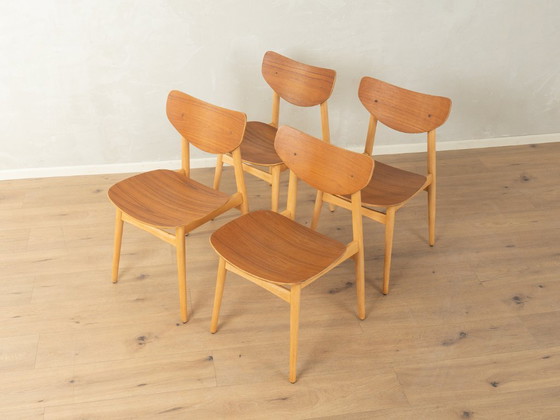 Chaises en contreplaqué des années 1950 – Wellner, Chaises de salle à manger, Wood (photo 5 of 10)