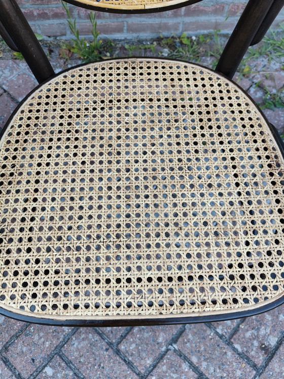 Set di 4 poltrone originali Thonet 215 RF in legno curvato – Design vintage – Sedie da pranzo, Wood (photo 7 of 8)