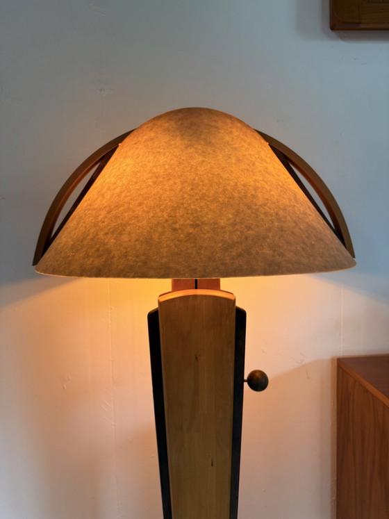 Image 1 of Vintage adjustable alder floor lamp, Domus ‘80