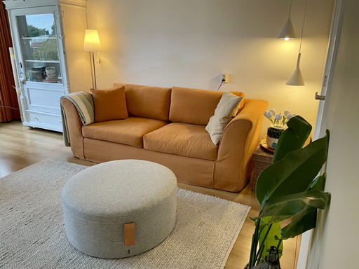 3 zitsbank met Afneembare Bekleding. Terra kleur