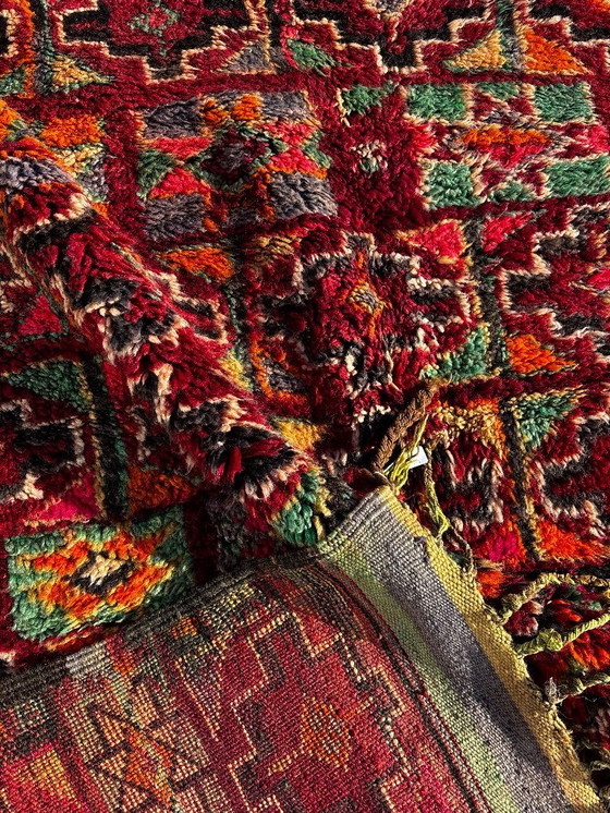 Image 1 of Vintage Moroccan Boujad Rug 200 x 340 cm – Handwoven Wool Berber Area Rug from the 1970s