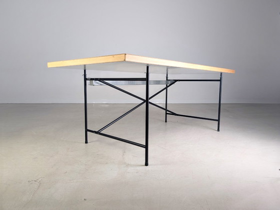 Image 1 of 2x Original Egon Eiermann Schreibtisch Richard Lampert 195x90cm