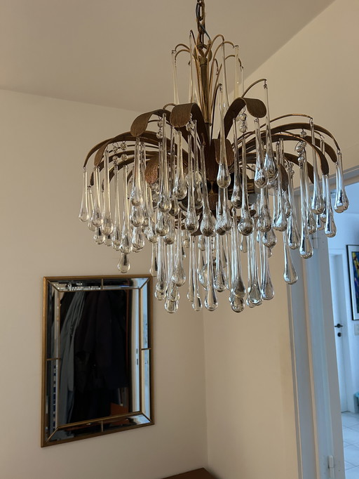 Vintage Palwa teardrop chandelier