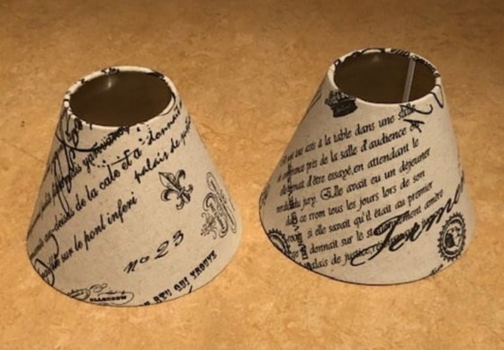 Image 1 of Set of 2 round lampshades