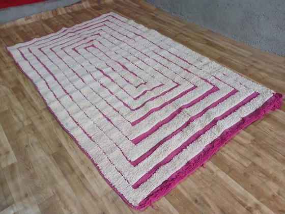 Beiger Berber-Teppich mit geometrischen Mustern 250cm x 150cm – Teppiche & Läufer, Wool (photo 10 of 10)
