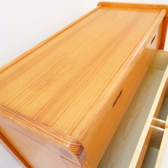 Image 1 of Vintage grenen ladekast uit 1980