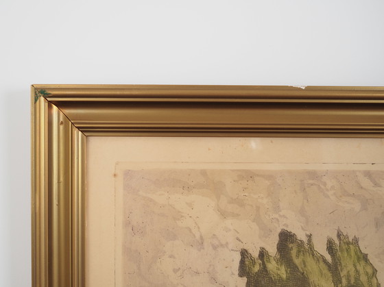 Image 1 of Peinture "Le moulin à vent", design scandinave, années 1970