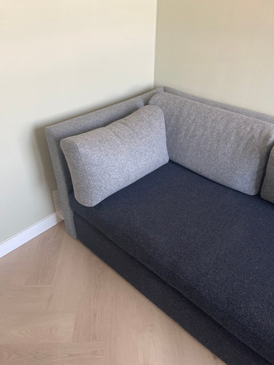 Image 1 of Divano HAY Hackney a 3 posti; tessuto Kvadrat Divina grigio e antracite
