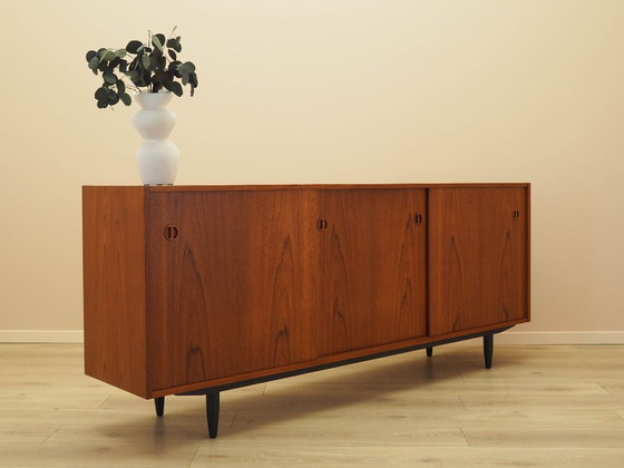 Image 1 of Sideboard aus Teakholz, dänisches Design, 1970er Jahre, hergestellt in Dänemark
