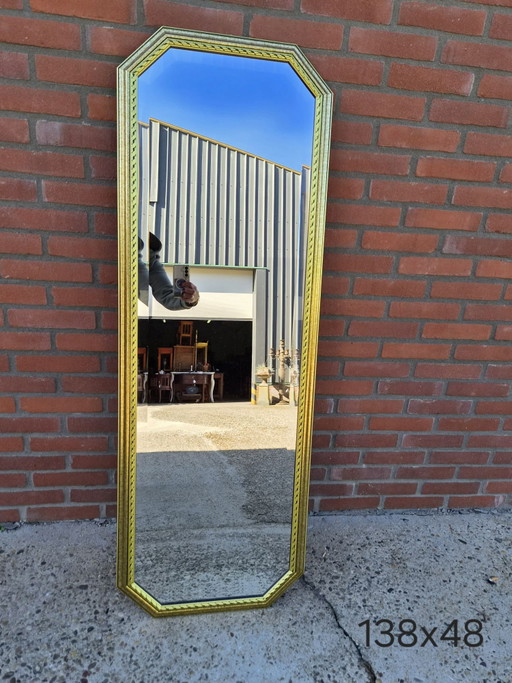 Miroir psyché vintage avec verre biseauté