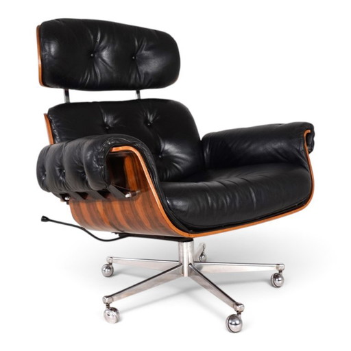 Fauteuil Lounge en Cuir Martin Stoll pour Stoll Giroflex, 1960