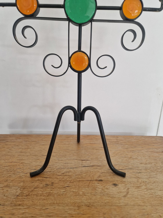 Image 1 of Gunnar Ander Ystad metal brutalist kandelaar