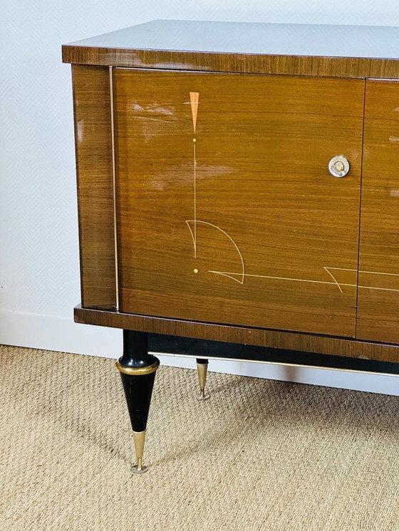 Image 1 of Art Deco dressoir van mahoniehout, Frankrijk, jaren 1940