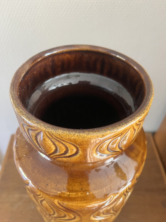 Image 1 of Vase de sol vintage d'Allemagne de l'Ouest à motif d'oignon