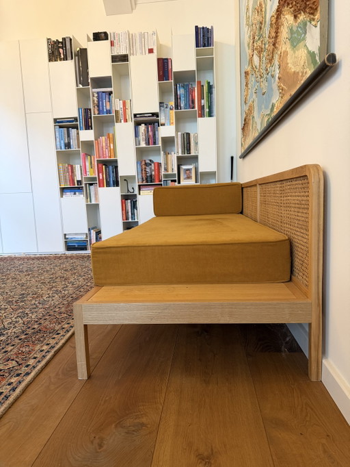 La Redoute Intérieurs Scillia Daybed | Essen, Rotan & Okergeel – Rattan, Textile (photo 2 of 8)