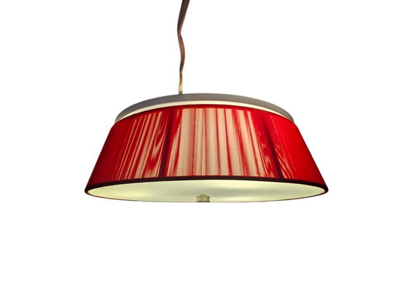 Image 1 of Leucos - Modelo Lilith - PL40 - Lámpara de techo - Hilo satinado - Cristal esmerilado - Italia - Posterior al año 2000