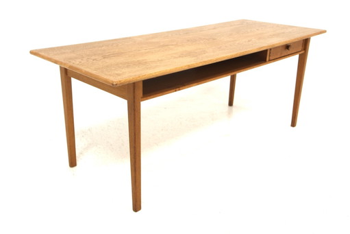  Mesa de centro de roble escandinavo, Suecia, década de 1960 