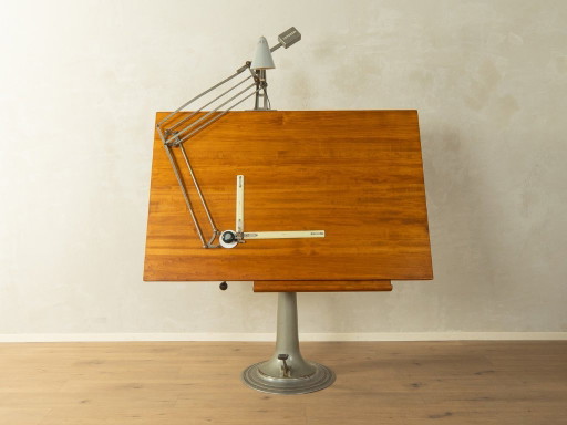 Tekentafel uit de jaren 50, Domkraft AB Nike Eskilstuna – bureau, Metal, Wood