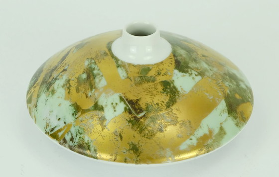 Image 1 of vaso in porcellana a ufo hutschenreuther anni '80, modello 6002, decorazione astratta con graffiti