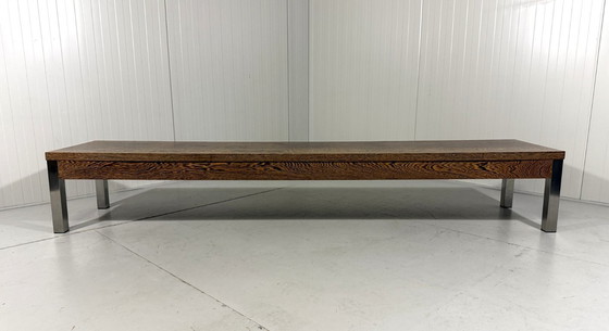 Image 1 of Langer, niedriger Fernsehtisch aus Wenge, 1970er Jahre