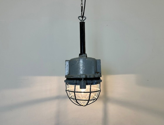 Image 1 of Dark Grey Cast Aluminium Explosion Proof Light from ELBA, 1970s