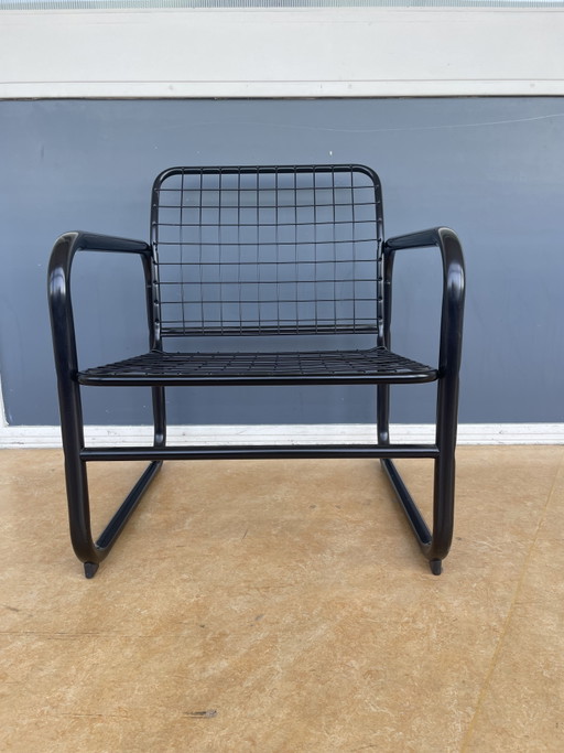 Poltrona vintage IKEA Mölle in filo d'acciaio di Knut e Marianne Hagberg – fauteuils, Metal, Textile (photo 2 of 12)