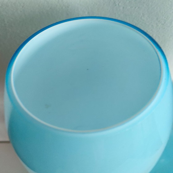 Image 1 of vintage dubbele bolvaas bloemenvaas jaren 70