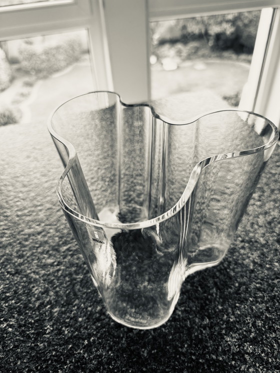 Image 1 of iittala Alvar Aalto Savoy vase / Finland glass transparent