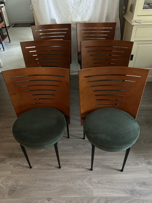 Set van 6 Castelijn stoelen door Pierre Mazairac&Karel Boonzaaier