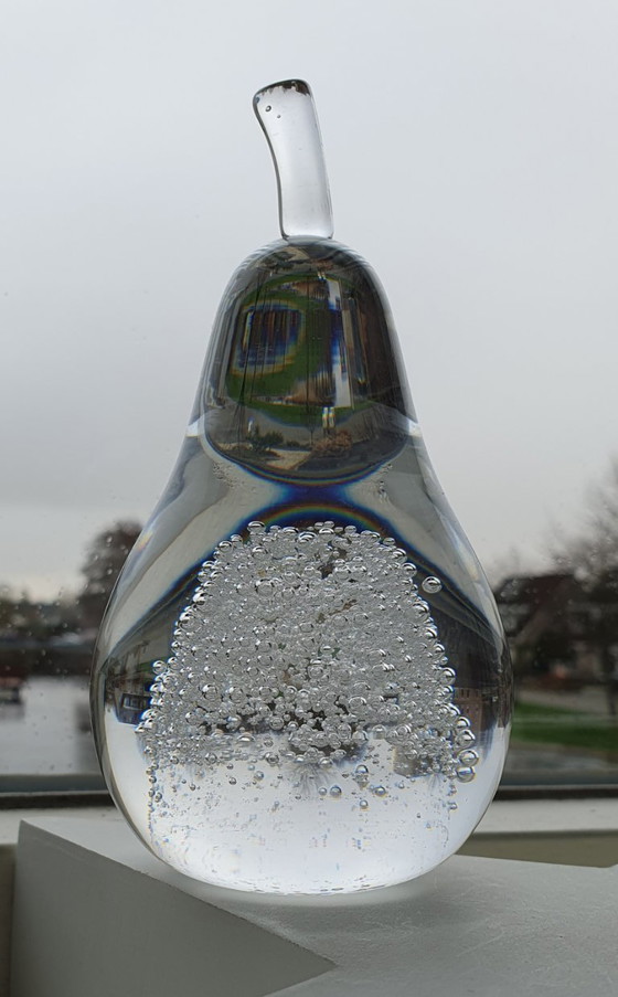 Image 1 of Two vintage glass objects / paperweights by Siem vd Marel, Royal Leerdam.