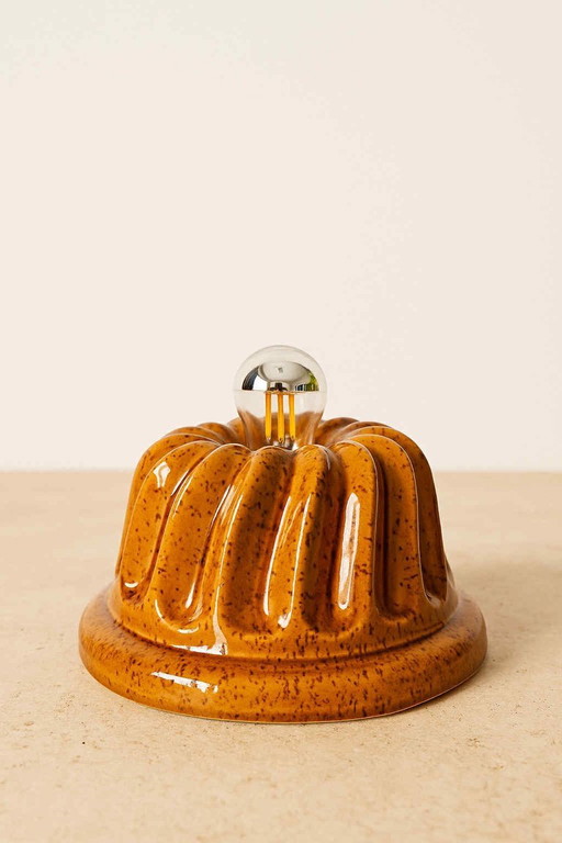 Lampe à poser moule à gâteaux en céramique