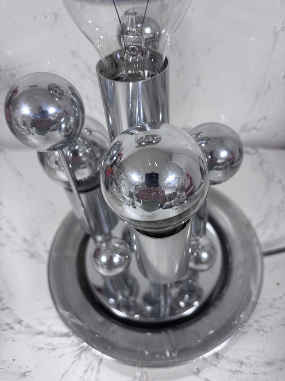 Originele Vintage Doria Leuchten 'Big Ball' Tafellamp Jaren 70 Space Age Klassieker – Tafellampen, Glass (photo 4 of 15)