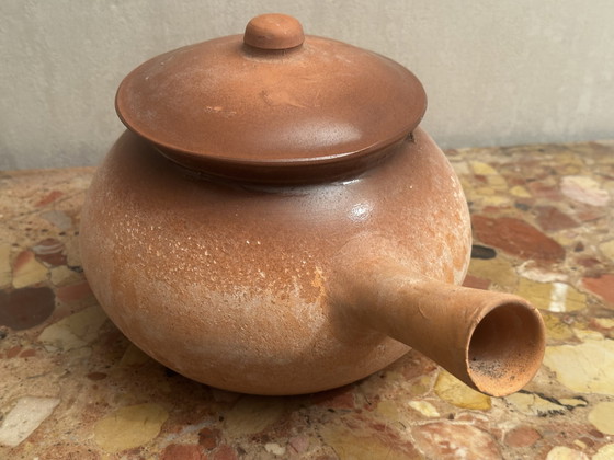 Image 1 of Poêlon vintage en terre cuite 