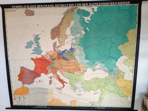 German School Map: Napoleon's Campaigns