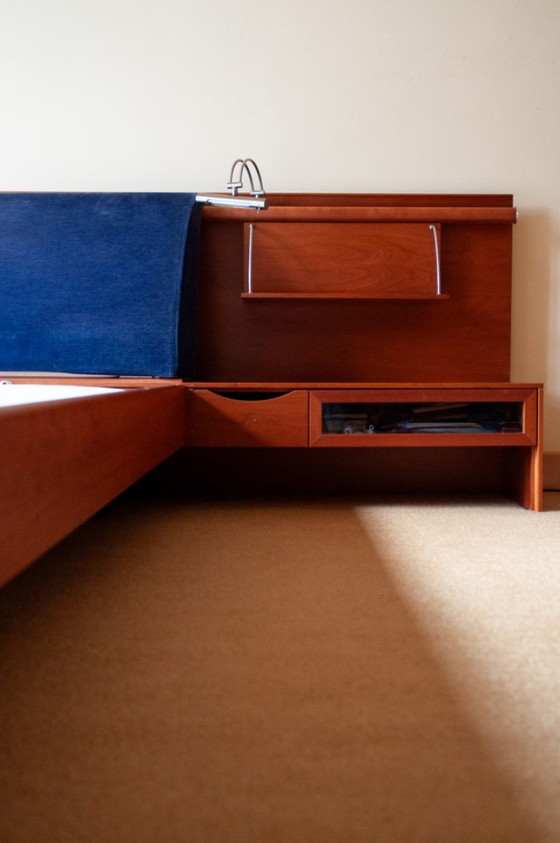 Poliform Morgante - Ensemble Bedframe - Bedroom Set - Walnut Wood – Double beds (photo 11 of 12)