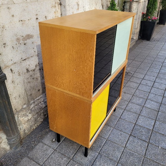 Image 1 of Modulare Möbel, Didier Rozaffy, Holz und Glas, 60er Jahre – Frankreich