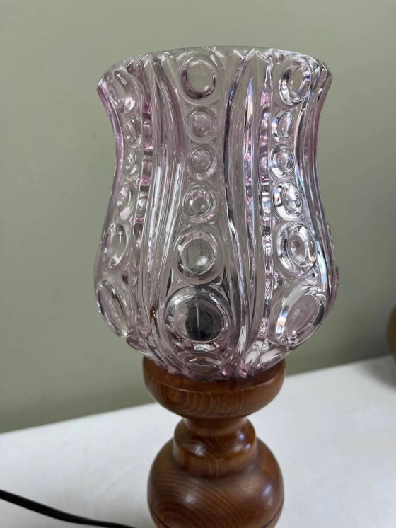 Art Deco Nachttischlampen – Crystal, Wood (photo 15 of 15)