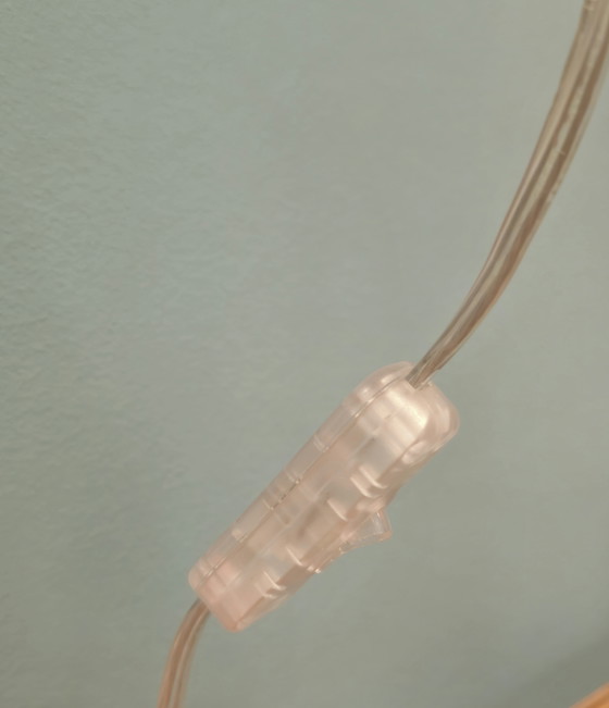 Image 1 of Vintage Murano Wandlamp Plafondlamp Plafonnière Messing Glas