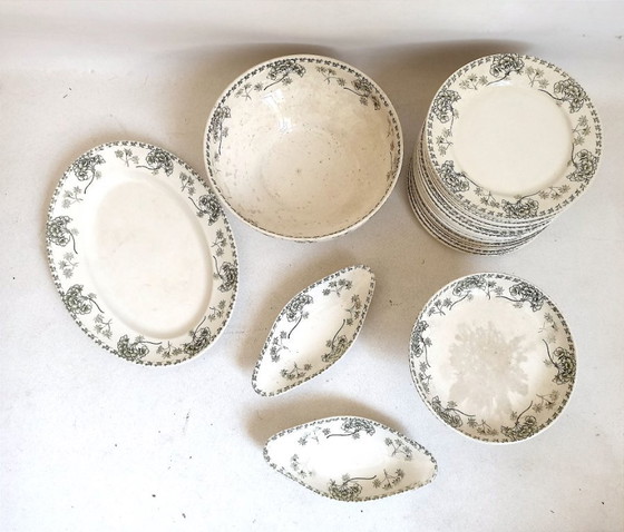 Palmyre Sarreguemines 24-Piece Crockery Set, Early 20th Century – Ceramic (photo 3 of 11)