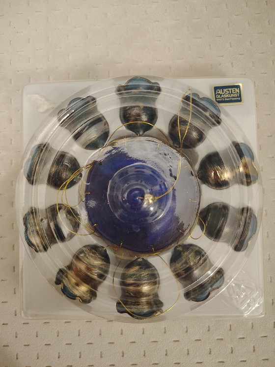 Image 1 of Campanelli eolici in vetro vintage Austen Glass Art con confezione originale