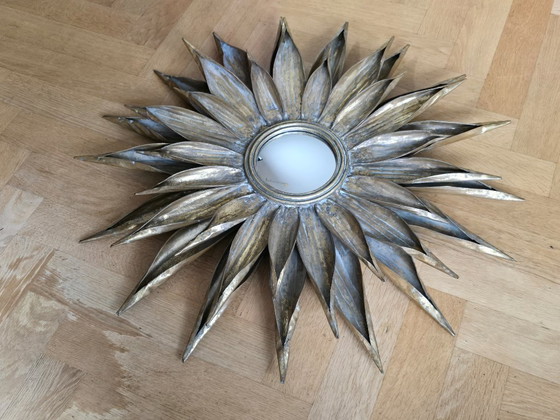 Image 1 of Enorme espejo de mayordomo Sunburst