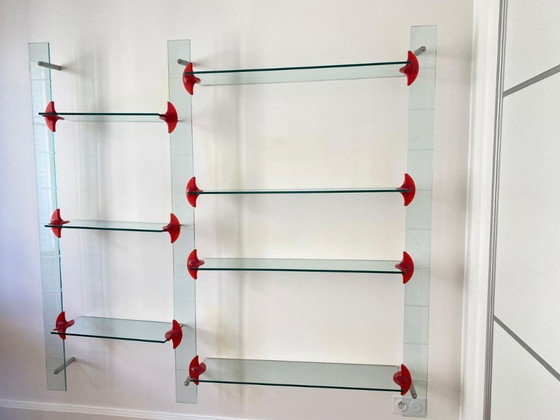 Image 1 of Roche Bobois design wandplank van glas (prijs bespreekbaar)