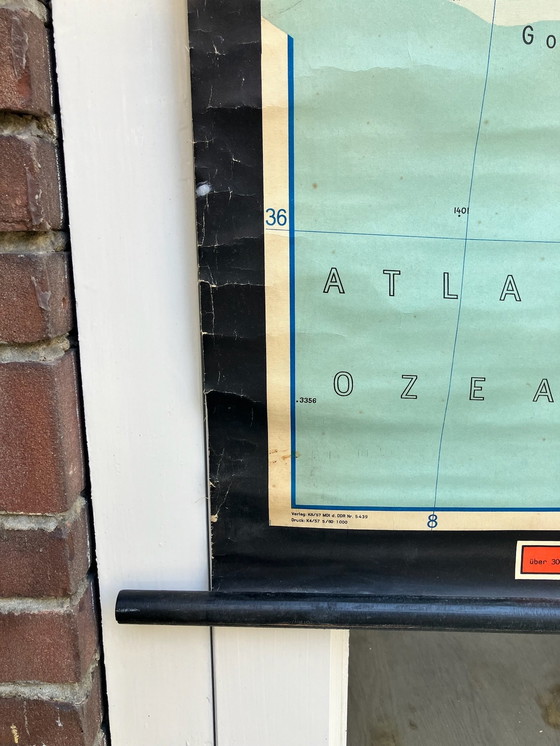 Image 1 of Mappa murale vintage XXL Spagna Portogallo Gruppo di lavoro H.Haack