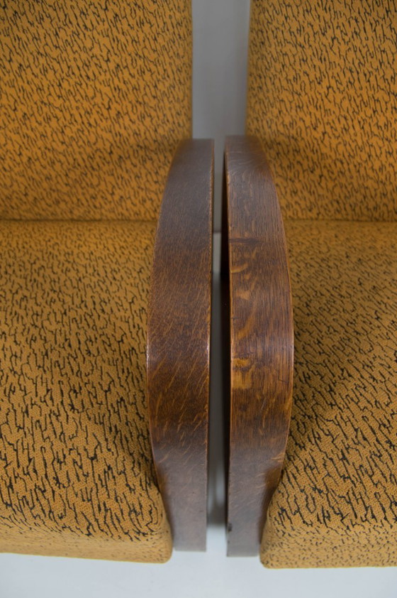 Image 1 of Satz von zwei Sesseln H70 von Jindrich Halabala, 1930er Jahre