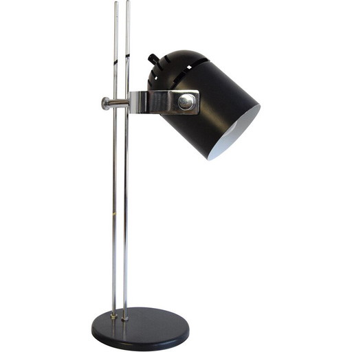 Verstellbare Metalltischlampe, verchromt von Stanislav Indra für Combi Lux, Tschechoslowakei 1970