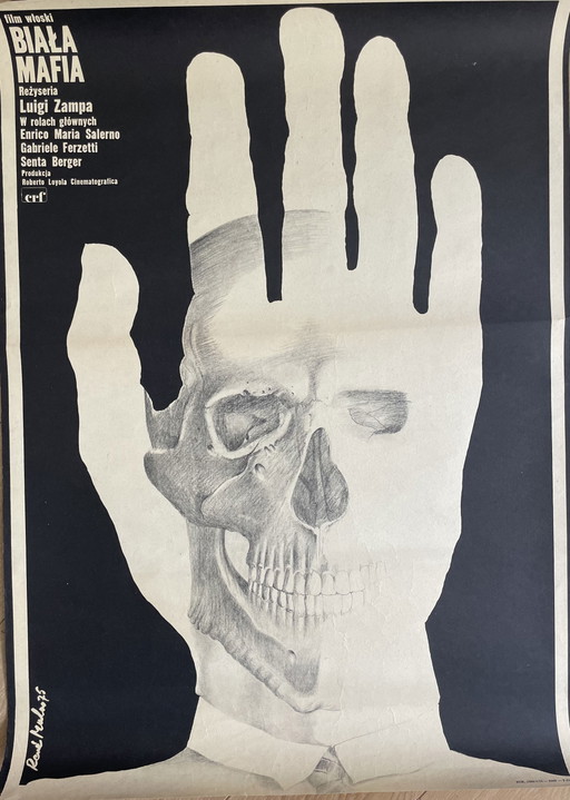 Rene Mulas, Manifesto del film italiano “Biala Mafia”, stampato nel 1975