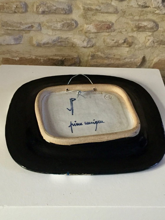 Image 1 of JACQUES POUCHAIN TABLEAU CERAMIQUE VINTAGE